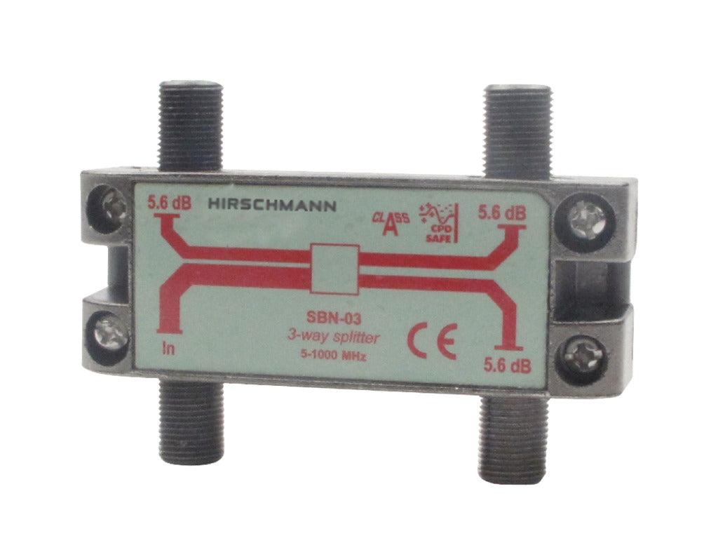 Hirschmann 6950054596 Catv Splitter 5.6 DB 5-1000 MHZ - 3 Ausgangs