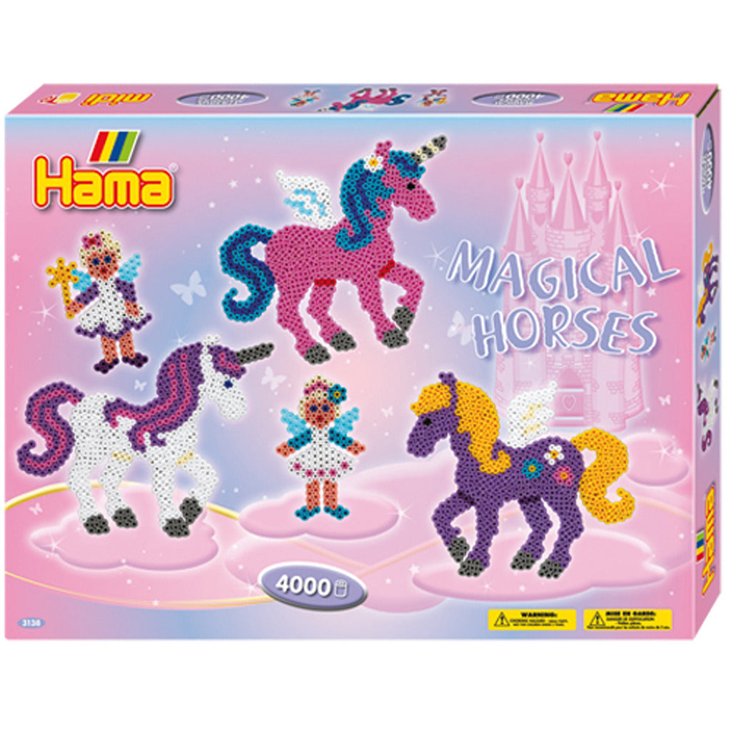 HAMA INTERNING Perles Set - Magical Horses, 4000st.