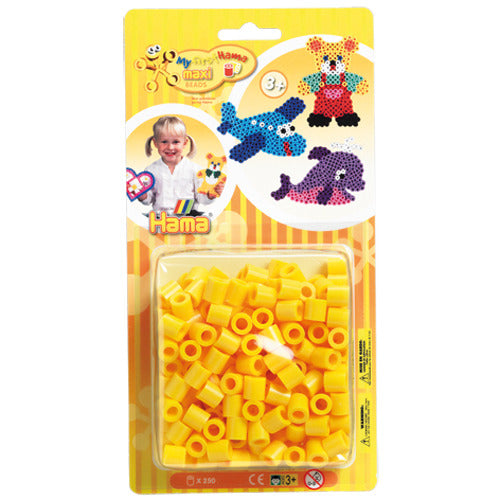 Hama Iron Beads Hama Maxi String Beads Yellow 250 Pieces