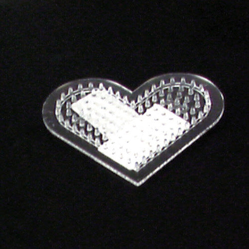 Hama Iron Beads Base Plate Hart Klein Transparent