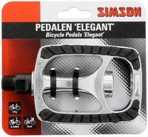 Pedals Set Elegant 9 16 inch Silver Black