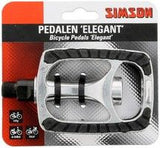 Pedals Set Elegant 9 16 inch Silver Black