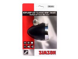 Simson Front Fork Headlight Classic Mini Black incl. carte