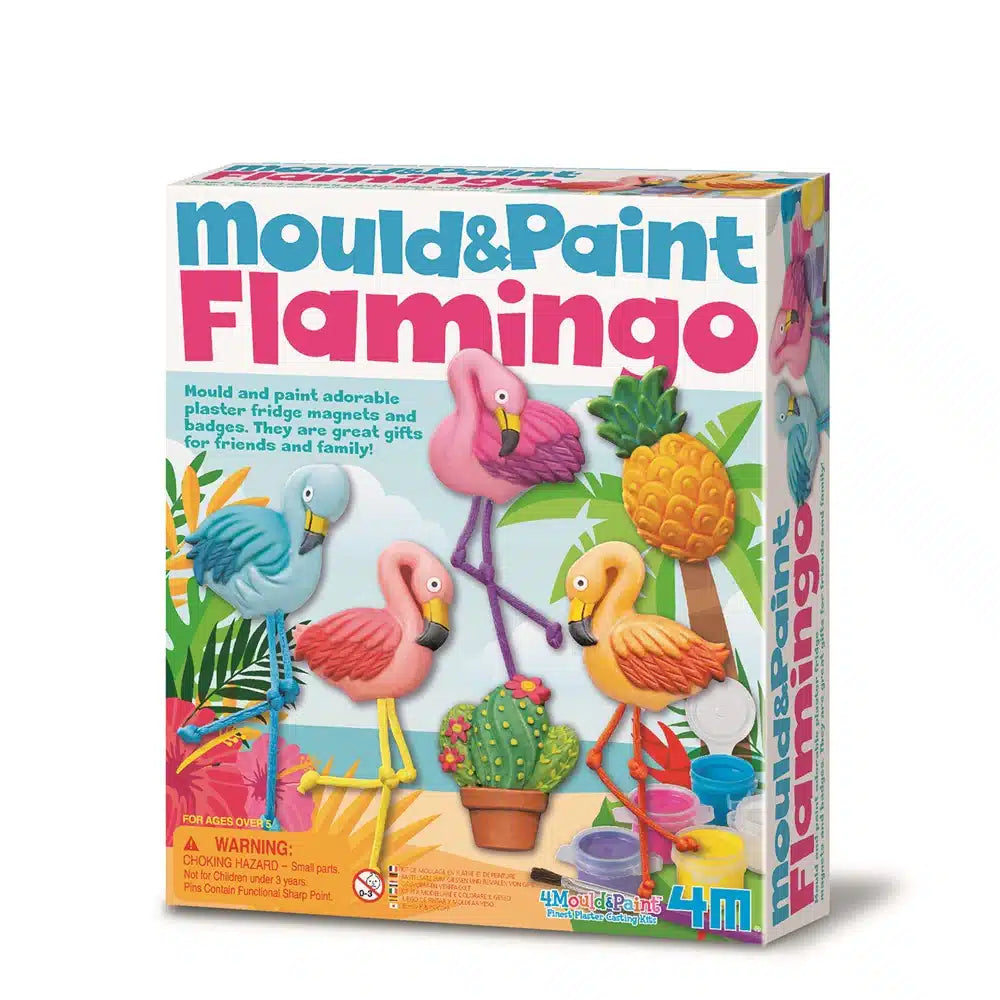 4m Flamingo Plâter Caste et peinture avec des aimants