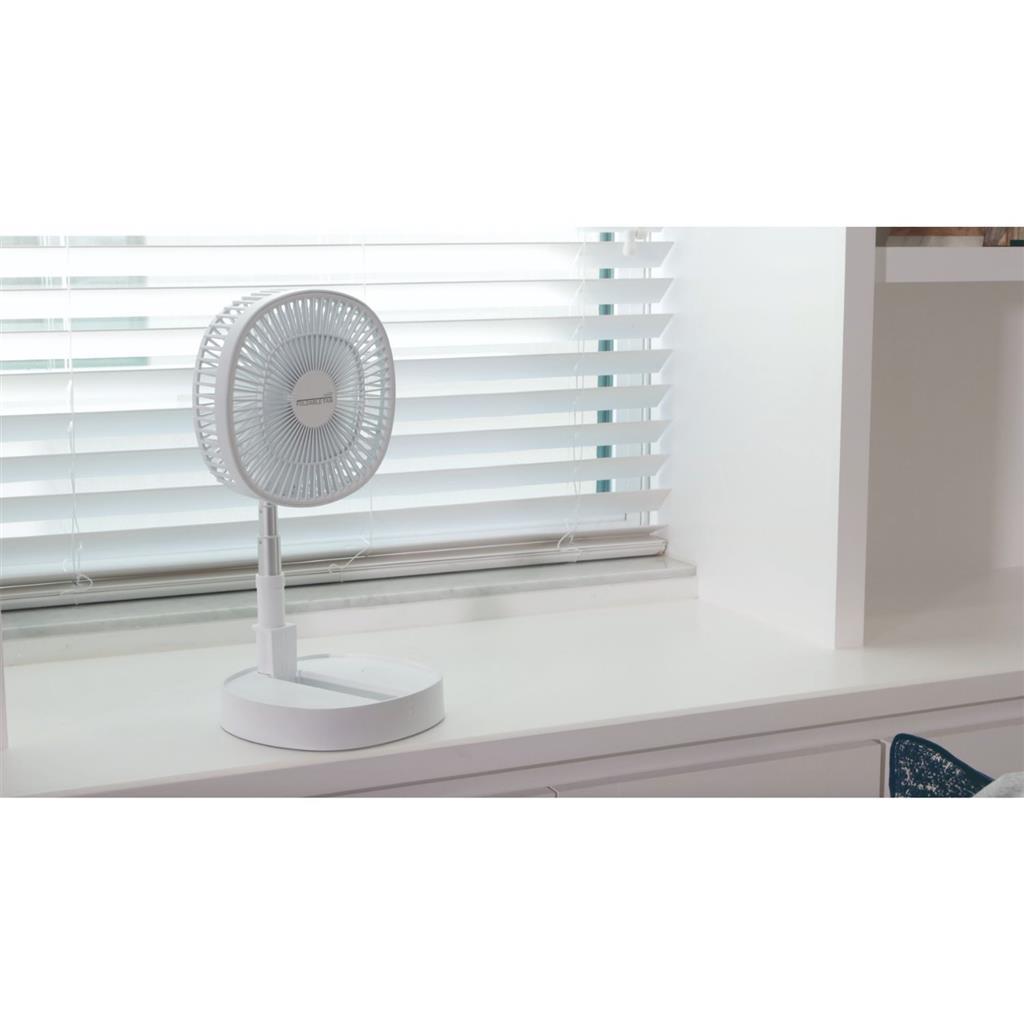 Starlyf folding fan 23 cm white