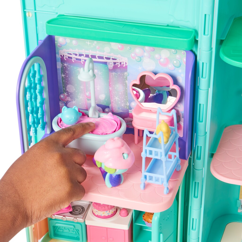 Dem Gabby säin Dollhaus Gabby # 039; s Dammhaus Mercats primps a Pamper Buedzëmmer