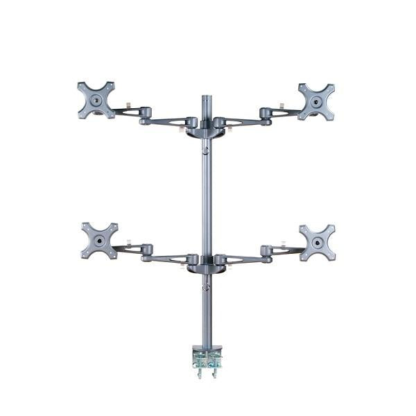 Neomounts FPMA-D935D4 LCD Officeun, 10-27, 24 kg, 75x75 100x100 mm, 12 cm, sølv
