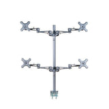 Neomounts FPMA-D935D4 LCD Officeun, 10-27, 24 kg, 75x75 100x100 mm, 12 cm, sølv