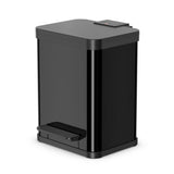 Hailo 0622-260 Öko Duo Plus M Pedal Bucket 2x 9l Silver Black