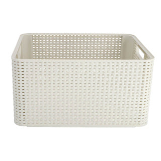 Panier de rangement de style curver 30L blanc