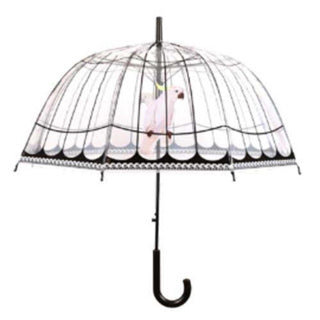 Esschert Design Regenschirm Vogelkäfig transparent