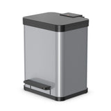 Hailo oko duo plus m pedal bucket 2x9l silver black