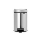 Brabantia newicon pedal bin 3l matte steel