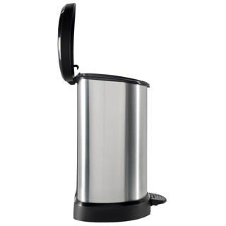 Currver Pedal Bin Dekor-Haveal 15l Sëlwer