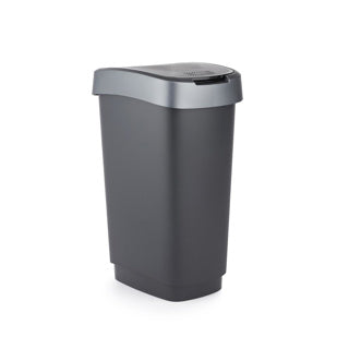 Rotho Twist Waste Bin 25l Schwarz