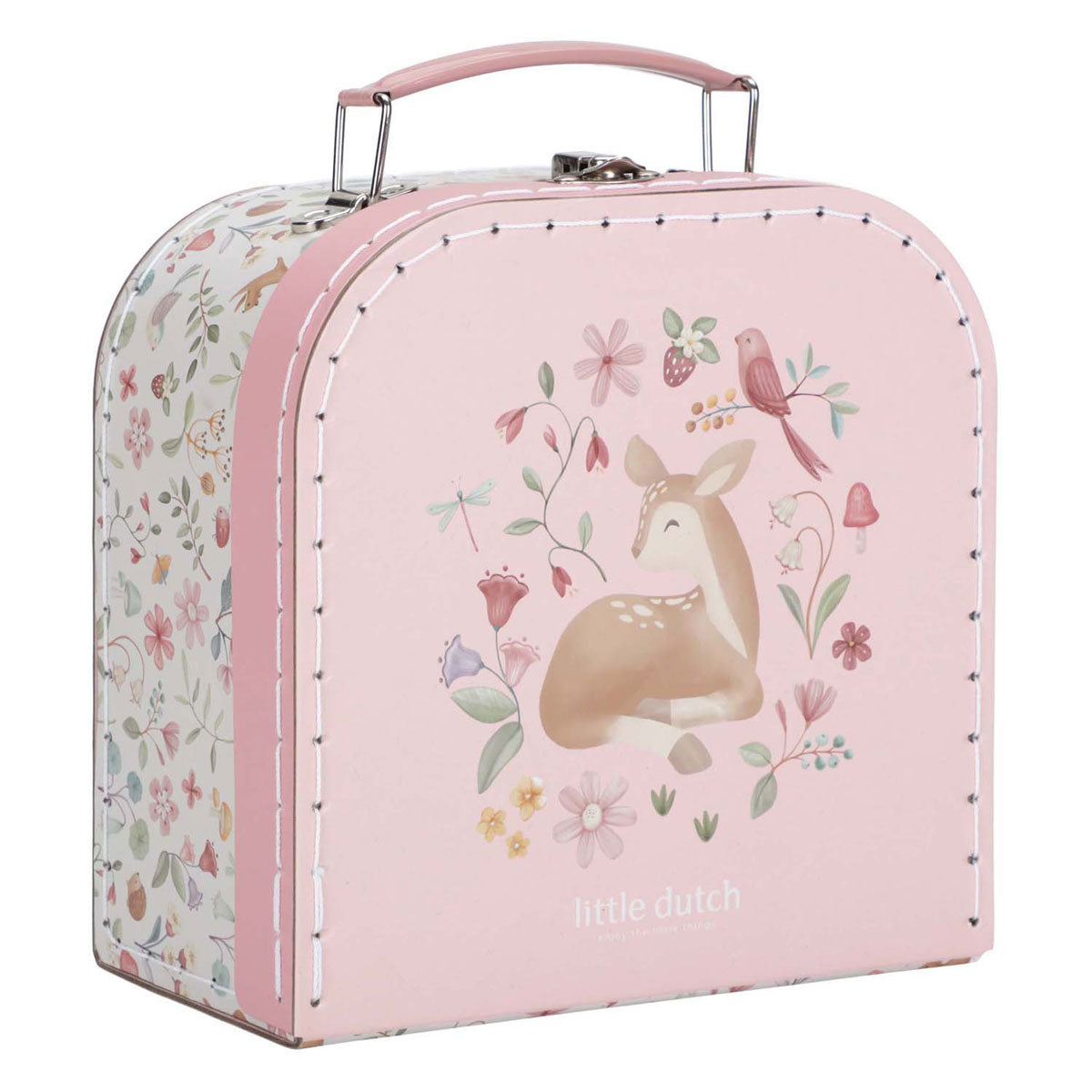 Petit-étain du jardin de fées néerlandais ensemble dans une valise