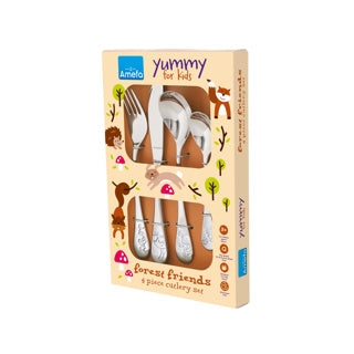 AMEFA Children's Cutlery 4-częściowe Forest Friends