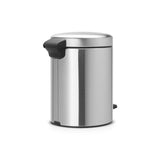 Brabantia Newicon Pedal Bin 5L Matte Steel