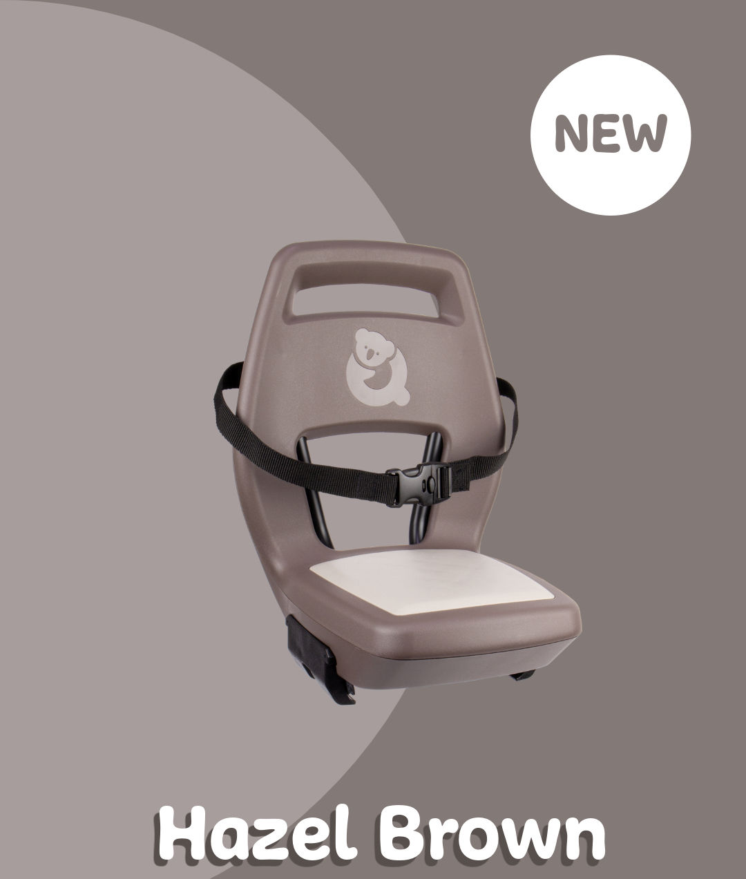 Qibbel arrière siège junior 6+ bagages porteuse noire brun clair