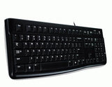 Logitech Logitech K120 Estilo de negocios El teclado USB [USB, 104 teclas, Numpad, duradero, negro]