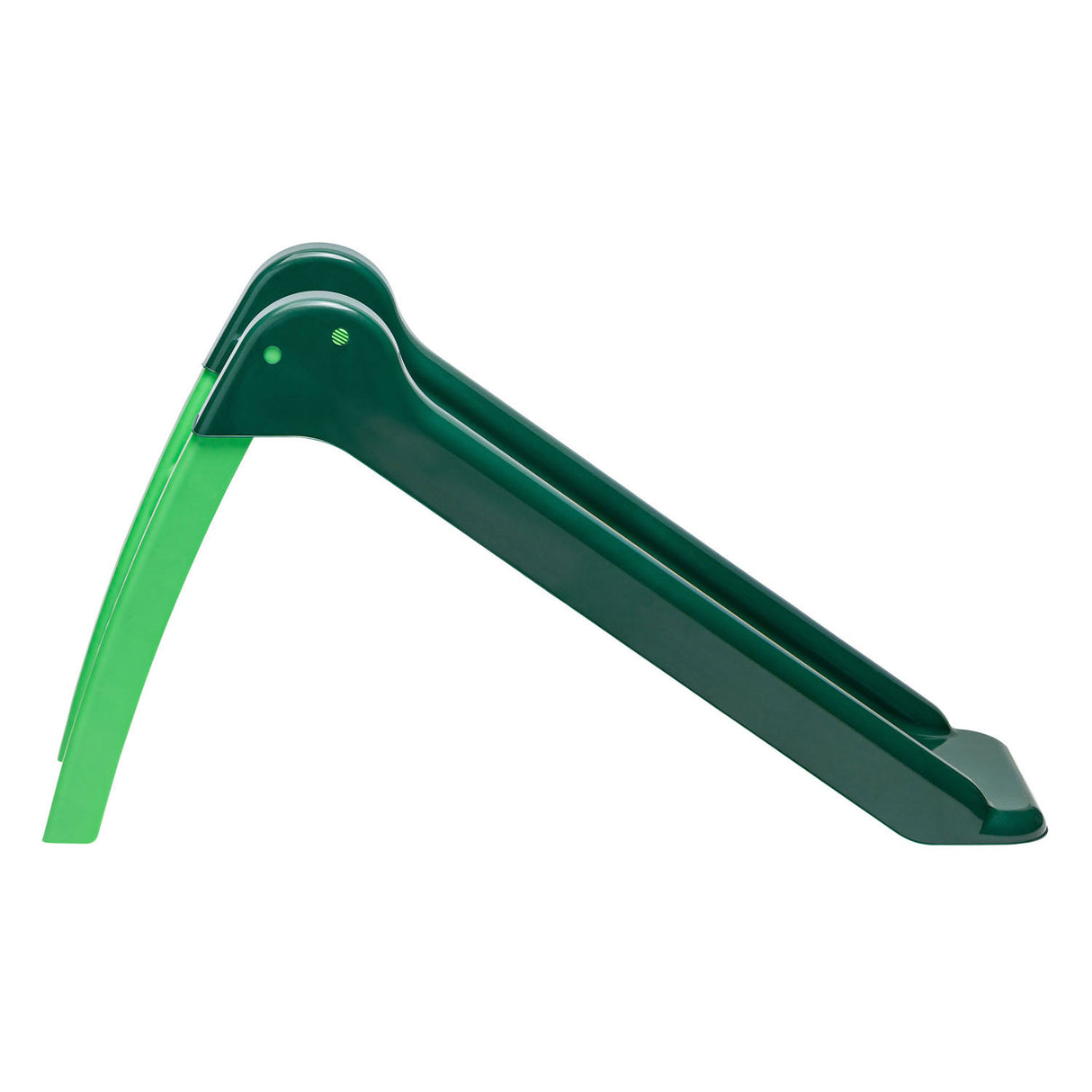 Swinging slide with stairs green