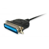 Vybavit 133383 USB na paralelní kabel adaptéru, USB 2.0 -> IEEE1284, mužský muž, černá