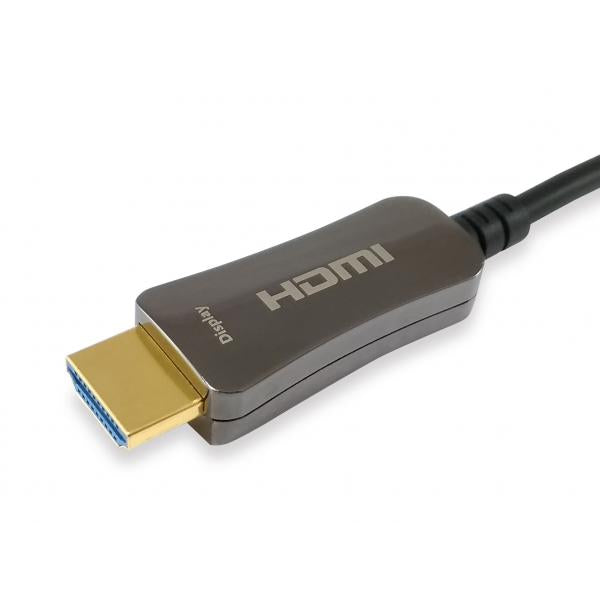 Equip 119430 HDMI 2.0 Cable óptico activo, HDMI Tipo A -> HDMI Tipo A 3D, 18 Gbit S, 30m, negro