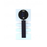 Nextime Klok 2855bl Bold Stripes, 38x19 cm, mur, bleu