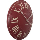 Nextime Klok 3083ro London Roman, Ø34,5 cm, mur, blanc rouge