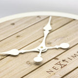 Nextime Klok 3134wi Plank, Ø50 cm, vegg, hvit