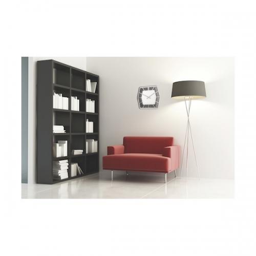 Nextime Klok 8128zw Hexagon, 43x43 cm, pared, blanco