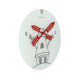 Nextime Klok 8807 Windmil, Ø30 cm, muro, rosso bianco