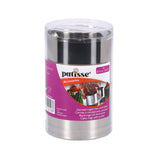 Anillos de guarnición de patisso con expresador 7x5.5 cm de acero inoxidable de 3 piezas