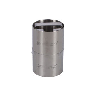 Anillos de guarnición de patisso con expresador 7x5.5 cm de acero inoxidable de 3 piezas