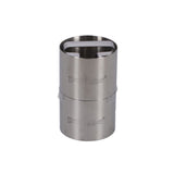 Anillos de guarnición de patisso con expresador 7x5.5 cm de acero inoxidable de 3 piezas