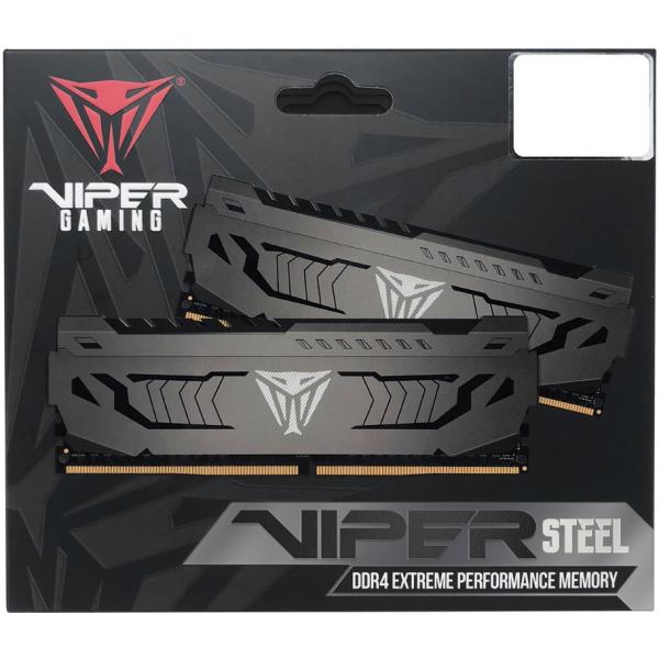 PATRIOT PVS416G360C8K VIPER ACIER MOT MOT-CHANNEL, 16 Go, DIMM DDR4, 3600 MHz, CL18, 1,35 V