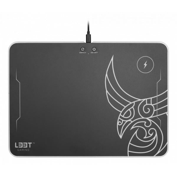 L33T Gaming 160378 K Annlennavn rgb Hard Gaming Mat W COI CHAKE, 355 x 255 x 255 x 5,8 MM, Schwaarz