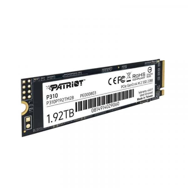 Patriot P310P192TM28P310 P310 SSD, 1920 Go, M.2 2280, Retail, 2100 1800 MB S, 280K 250K IOPS
