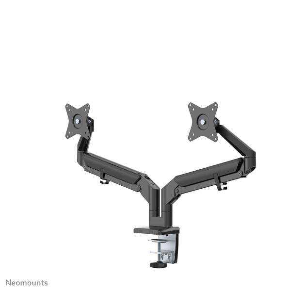 Neomounts Neomounts DS70-810BL2 Desk Mount Ultra Flat, Clamp Grommet, Dual-Mount, 17 32 inch