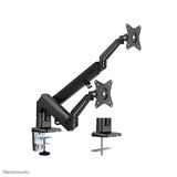 Neomounts Neomounts DS70-810BL2 Desk Mount Ultra Flat, Clamp Grommet, Dual-Mount, 17 32 inch