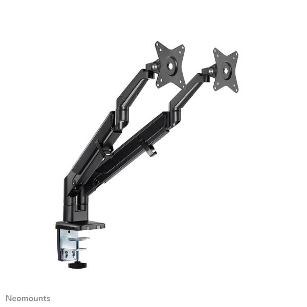 Neomounts Neomounts DS70-810BL2 Desk Mount Ultra Flat, Clamp Grommet, Dual-Mount, 17 32 inch