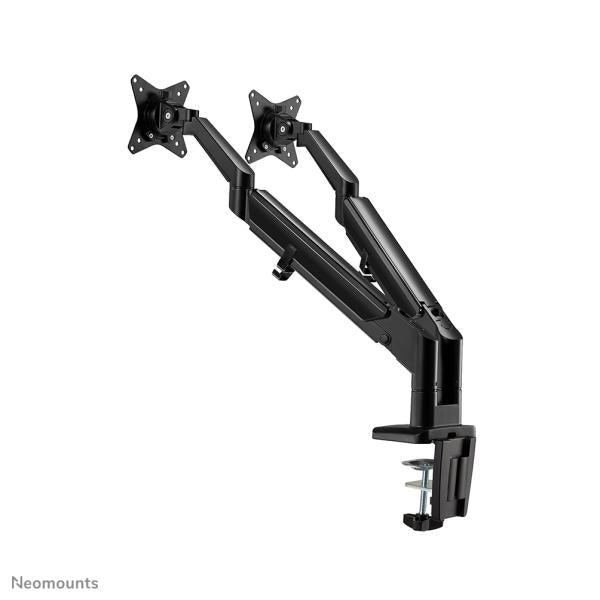 Neomounts Neomounts DS70-810BL2 Desk Mount Ultra Flat, Clamp Grommet, Dual-Mount, 17 32 inch