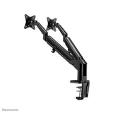 Neomounts Neomounts DS70-810BL2 Desk Mount Ultra Flat, Clamp Grommet, Dual-Mount, 17 32 inch