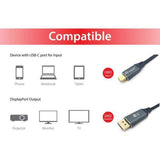 Vybavte 133426 USB-C na zobrazení kabelu, M M, 1,0 m, 4K 60Hz, ABS Shell