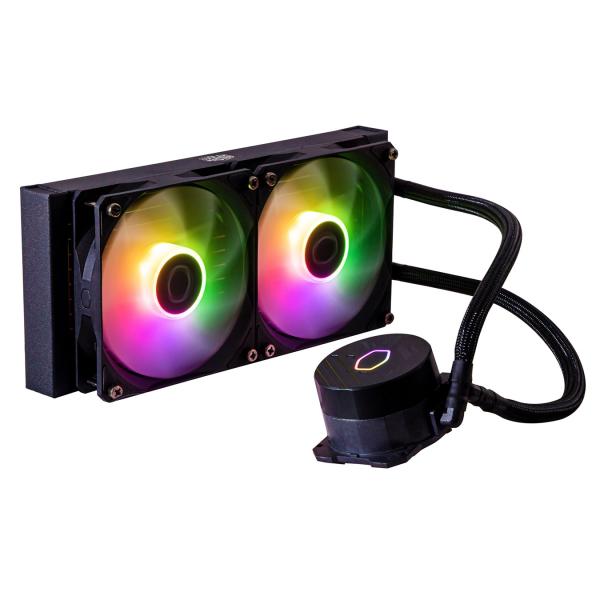 Chladič Master MLW-D24M-A18PZ-R1 MasterLiquid 240L Core Argb, 4-pin, 2x 120 mm argb, 27,2 dba (max)