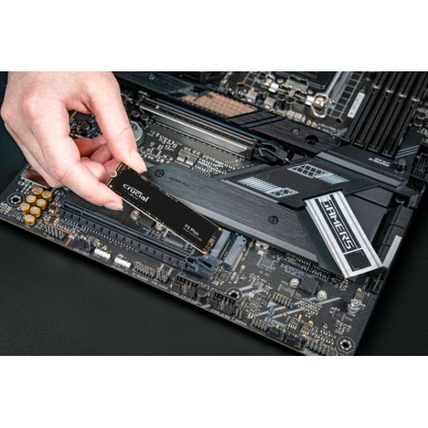 Crucial Crucial CT1000P3PSD8 P3 Plus SSD, 1TB, M.2 2280, NVME PCIE, Intern, Retail
