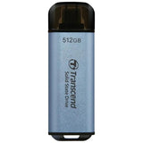 Transcend TS2Tet300C ESD300C Externí SSD, 2 TB, USB typu-C, 10 Gbps, 1050 950 MB S, modrá