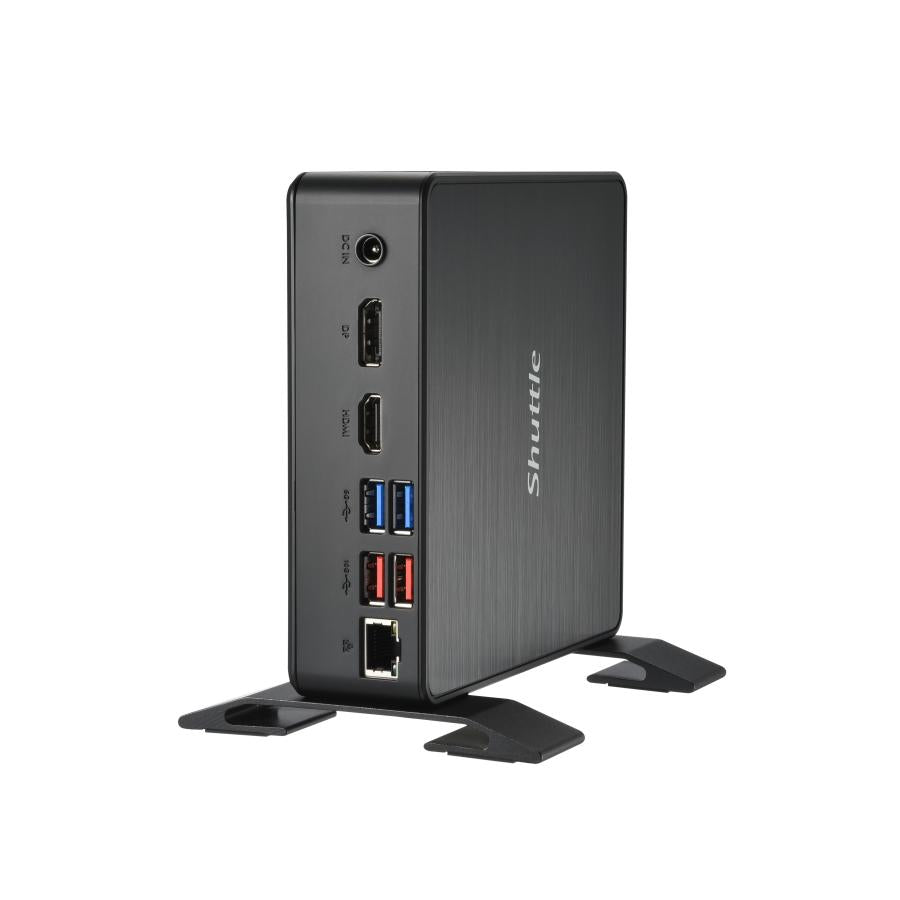 Shuttle NC40U5 XPC NANO MINI PC BAREBONE, INL CORE I5-1235U, 6X USB3.2, 2X M.2, LAN, 24 7, 65W