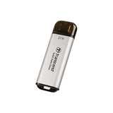 Transcende TS512GESD300S ESD300S SSD externe, 512 Go, USB Type-C, 10 Gbps, 1050 950 Mo, argent