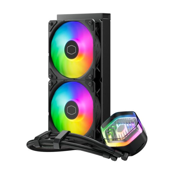 Kjøligere master mlx-d24m-a25pz-rw masterliquid 240 atmos argb, 4-pinn, 2x 120mm, 690-2500 o / min
